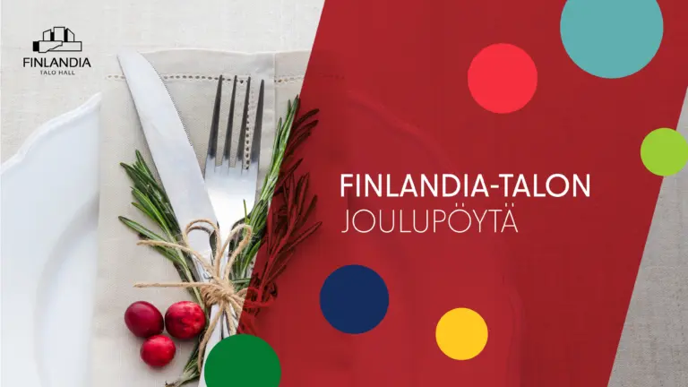Finlandia-talon joululounas ja joulupöytä