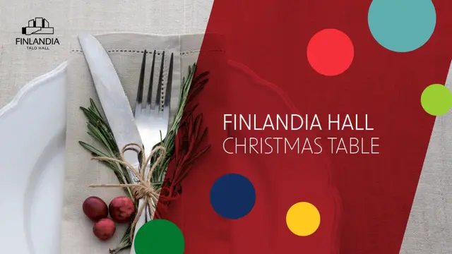 Finlandia Hall’s Christmas lunch and Christmas table